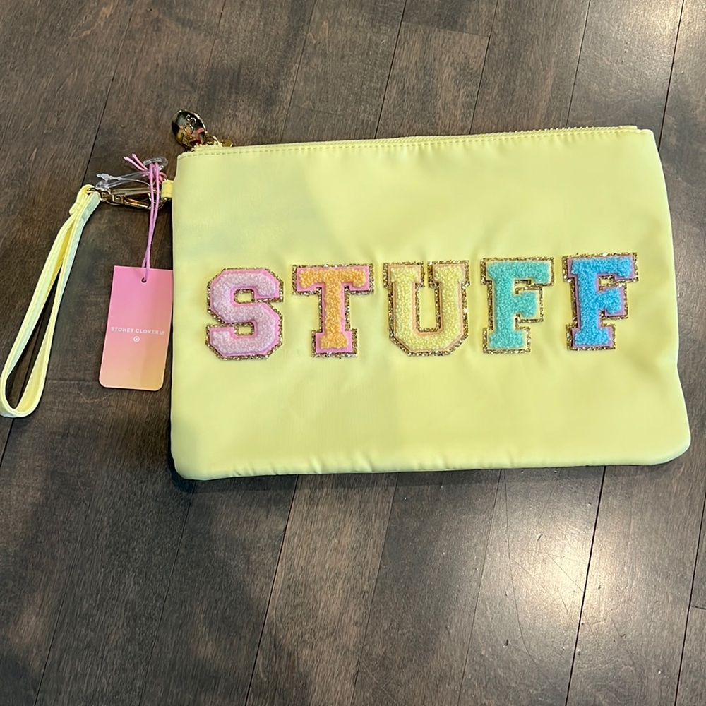 Stoney Clover yellow wristlet